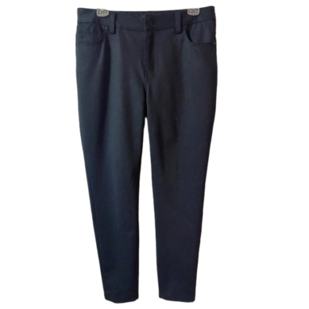 2/$30 Andrew Marc Black Skinny Ankle Stretch Size 8 Pants #0652
